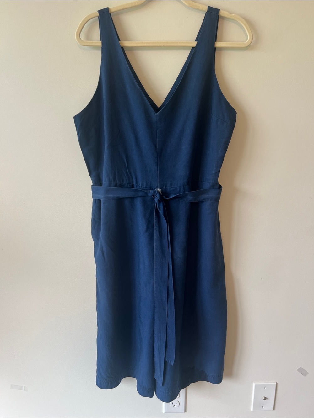 GAP TENCEL™ linen culotte jumpsuit in Comet Blue - Picture 2 of 11